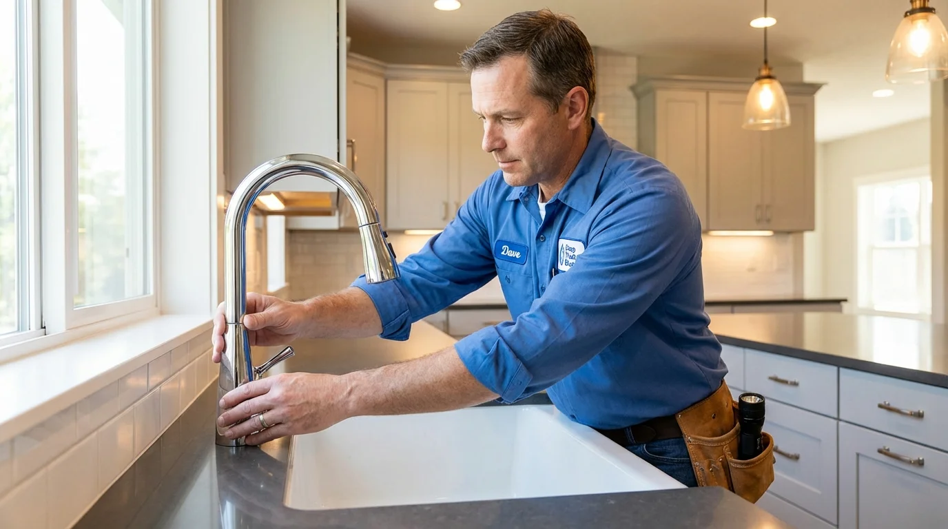 Kitchen faucet installation by Johns Plumbing LLC in Queen Creek